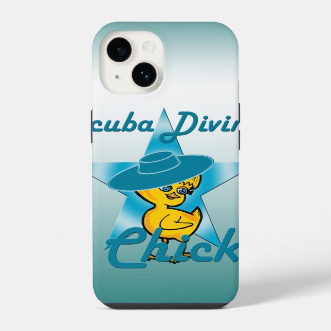 Scuba Diving Chick #7 iPhone Case (Back)