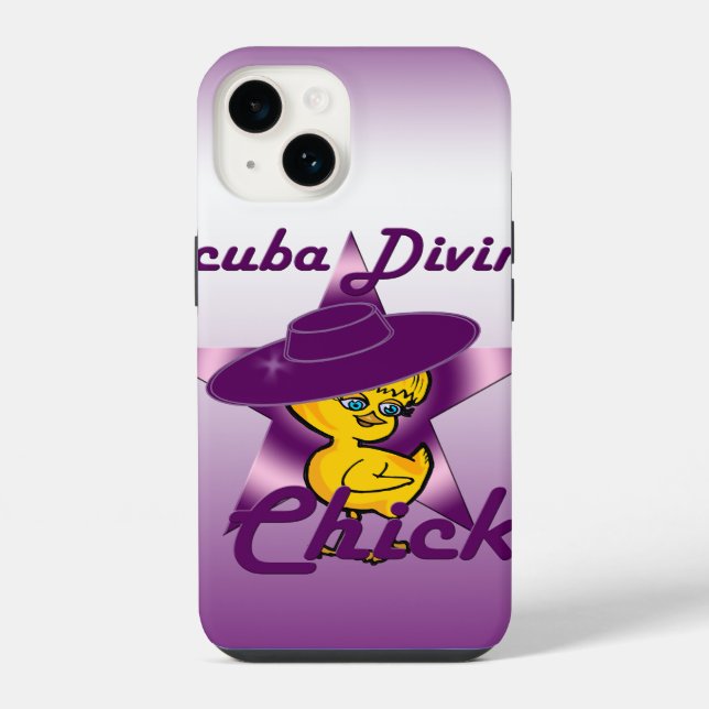 Scuba Diving Chick #9 iPhone Case (Back)
