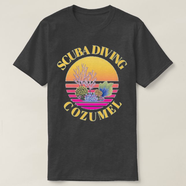 Scuba Diving Cozumel T-Shirt (Design Front)