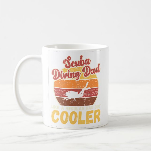 Scuba Diving Dad Funny Scuba Diving Father'S Coffee Mug (Left)