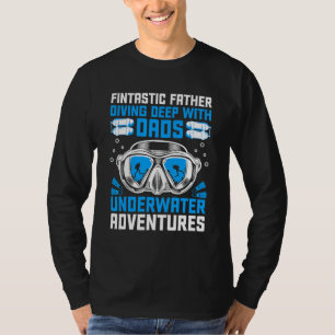 Scuba Diving Dad Skilled Open Water Diver T-Shirt