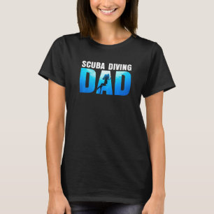 Scuba Diving Dad Snorkelling Freediving Diver Swim T-Shirt