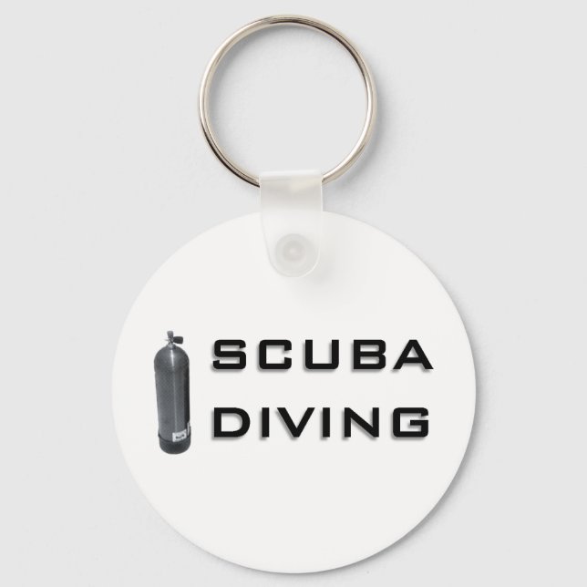Scuba  Diving design! Key Ring (Front)