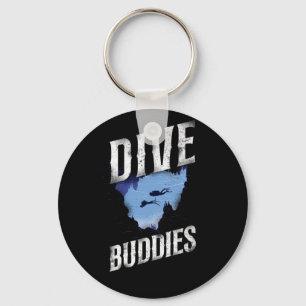 Scuba Diving Dive Buddies Key Ring