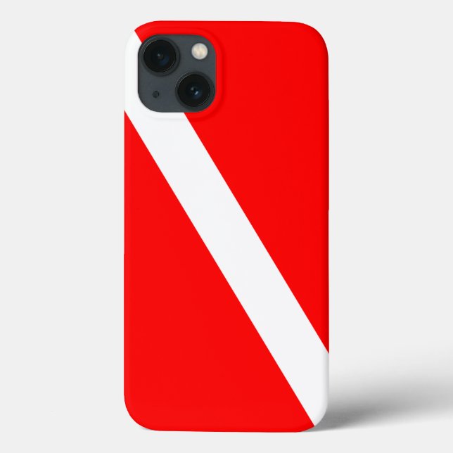 Scuba Diving Dive Flag Case-Mate iPhone Case (Back)