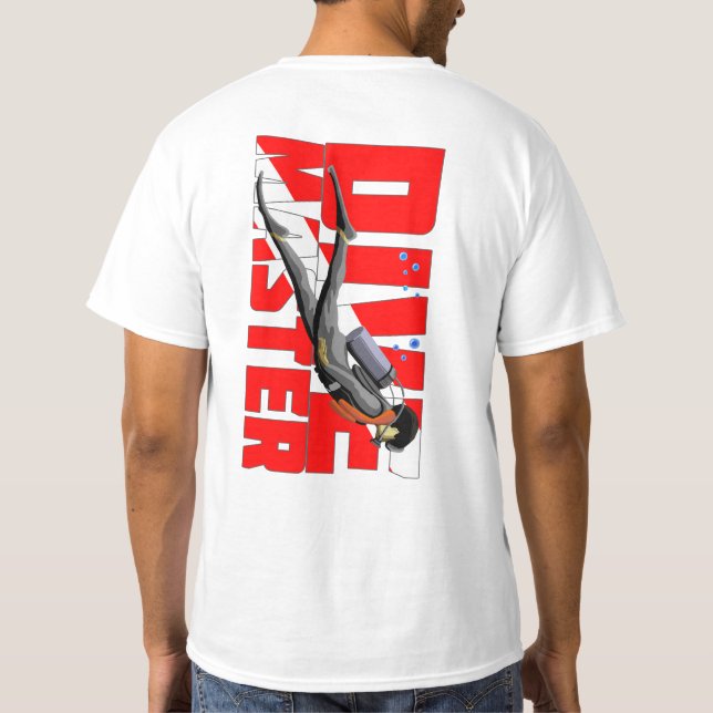 Scuba Diving Dive Master T-Shirt (Back)