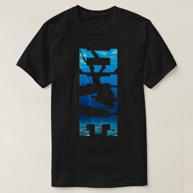 Scuba Diving DIVE Scuba Diver Gift T-Shirt (Design Front)