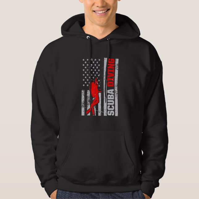 Scuba Diving  Diver  3 Hoodie (Front)