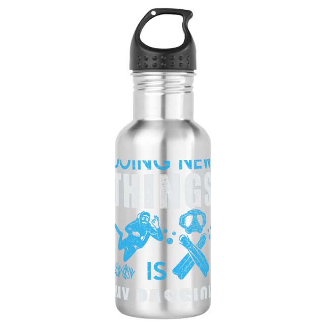 Scuba Diving Diver Funny Dive Slogan 710 Ml Water Bottle (Front)