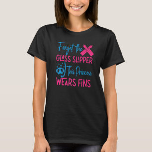 Scuba Diving Diver Girl Forget Glass Slipper Princ T-Shirt