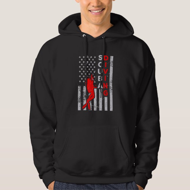 Scuba Diving  Diver Hoodie (Front)