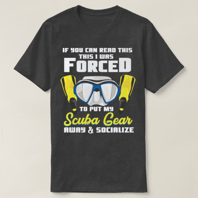 Scuba Diving Diver Snorkeling Instructor Gift Idea T-Shirt (Design Front)