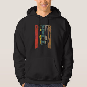 Scuba Diving Diver Vintage Retro Hoodie
