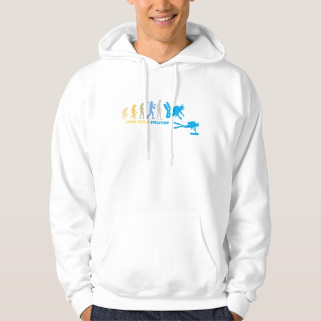 Scuba Diving Evolution Hoodie (Front)