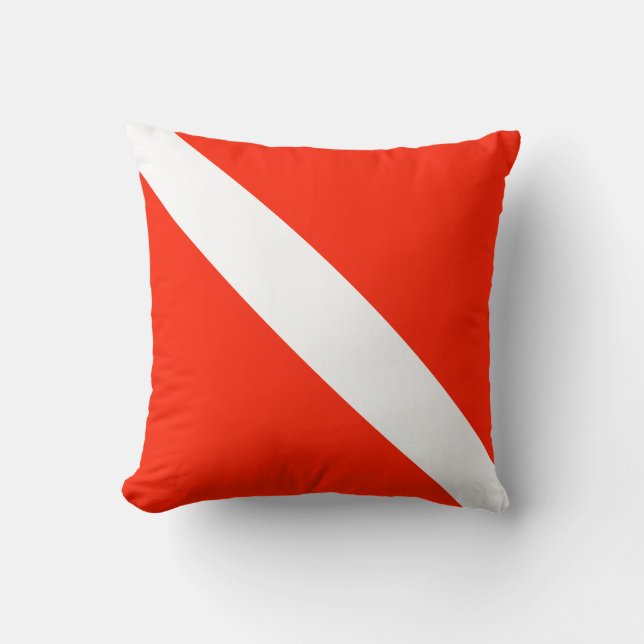 Scuba Diving Flag Cushion (Front)