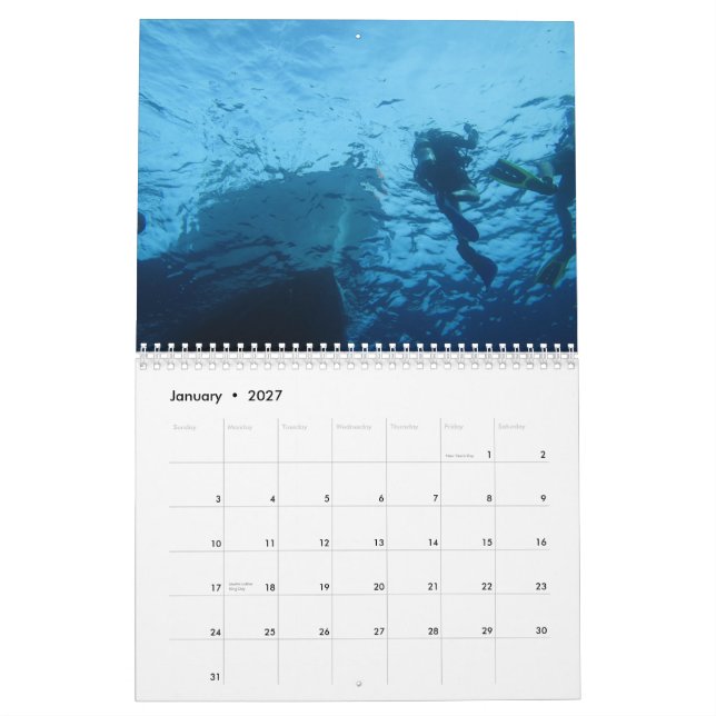 Scuba Diving Florida 2012 Calendar (Jan 2027)