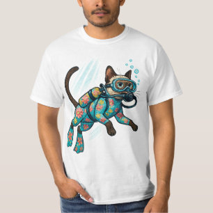 Scuba Diving for Cat Lover T-Shirt