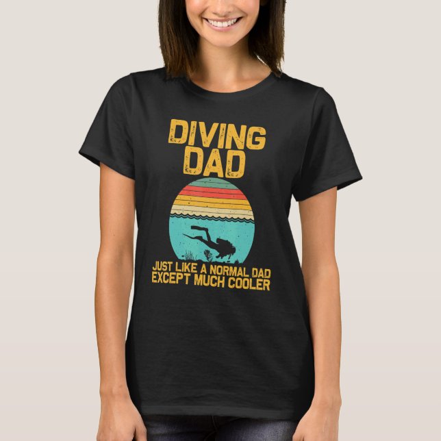 Scuba Diving For Dad Grandpa Underwater Divers T-Shirt (Front)