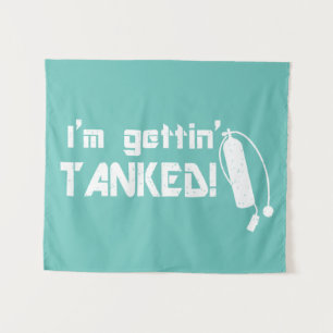 Scuba Diving Funny Quote Tapestry