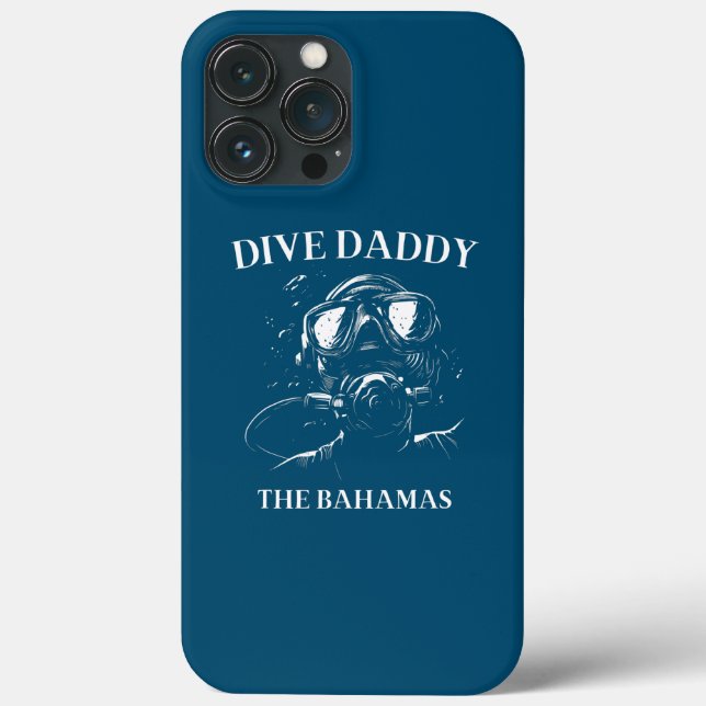 Scuba Diving Gear Dive Daddy Bali  Case-Mate iPhone Case (Back)