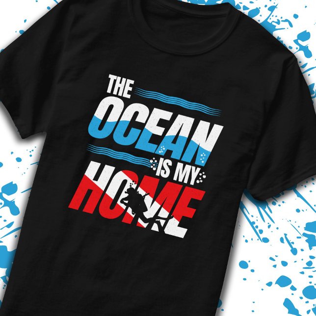 Scuba Diving Gifts - Diver Down Flag Scuba Diving T-Shirt (Creator Uploaded)