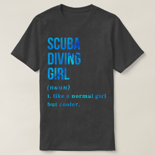 Scuba Diving Girl 3 T-Shirt (Design Front)