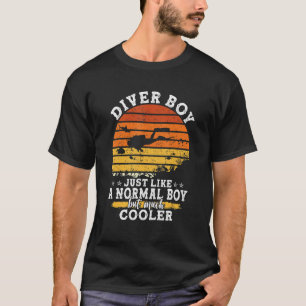 Scuba Diving  Graphic Boys And Men Scuba Diver T-Shirt