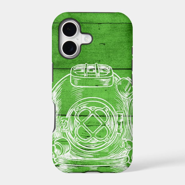 Scuba diving green iPhone 8Plus/7 Plus Case (Back)
