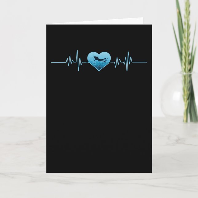 Scuba Diving Heart Beat Card (Front)