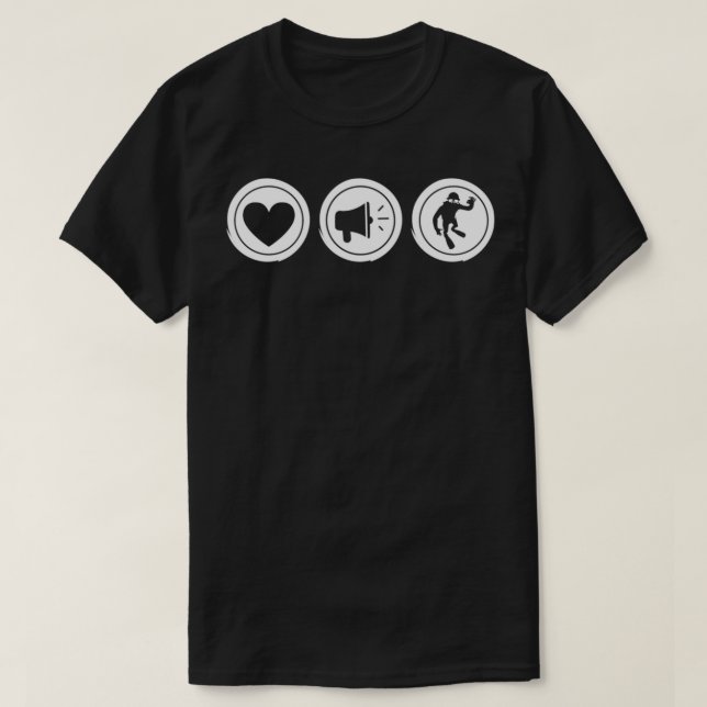 Scuba Diving Heart Megaphonet LoveCool Funny Scuba T-Shirt (Design Front)