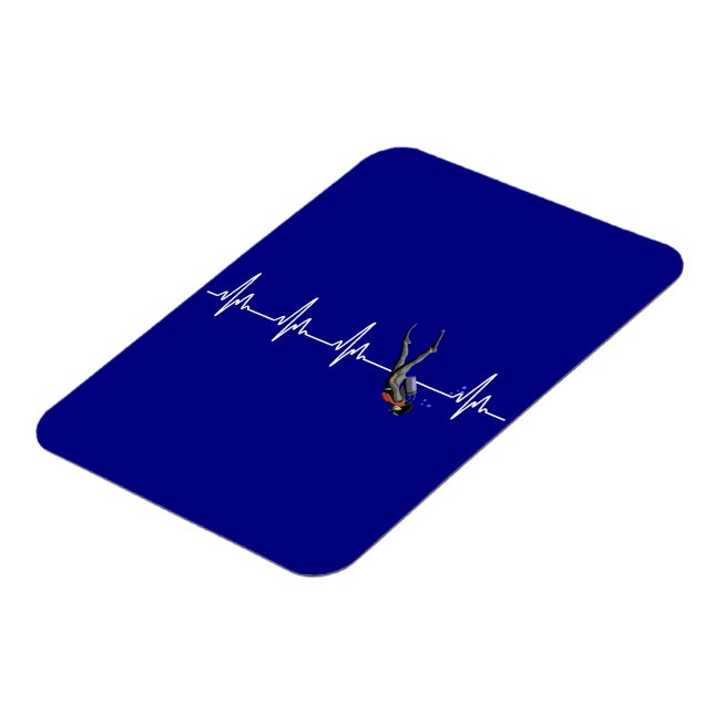 SCUBA Diving Heartbeat Magnet (Left Side)