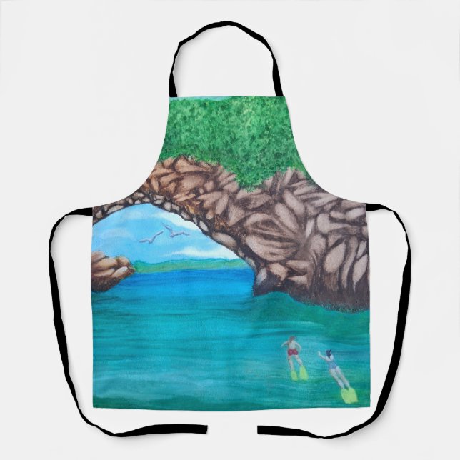 Scuba Diving In Paradise  Apron (Front)
