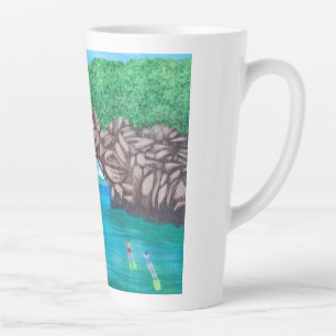 Scuba Diving In Paradise Latte Mug