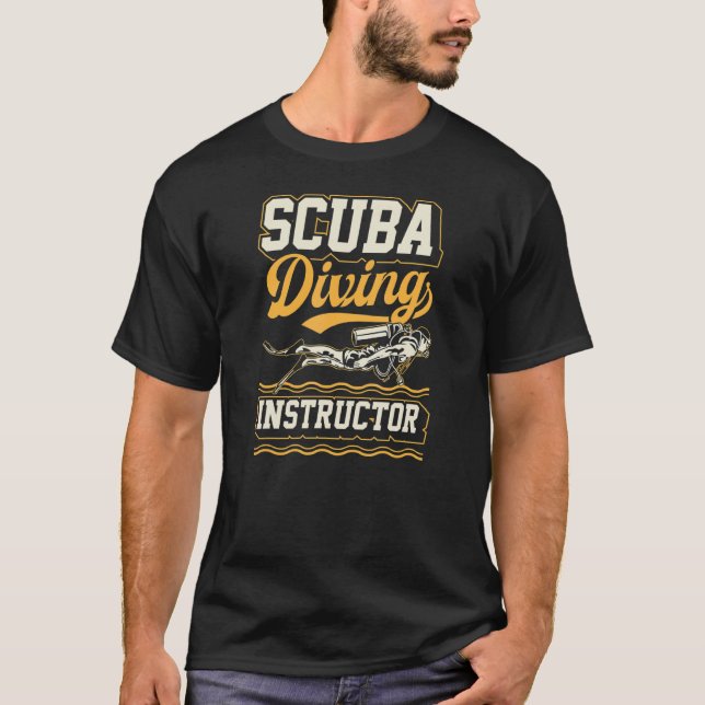 Scuba Diving Instructor Open Water Divemaster Staf T-Shirt (Front)