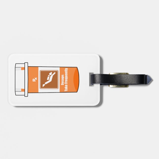 Scuba Diving Is My Drug Luggage Tag (Back Horizontal)