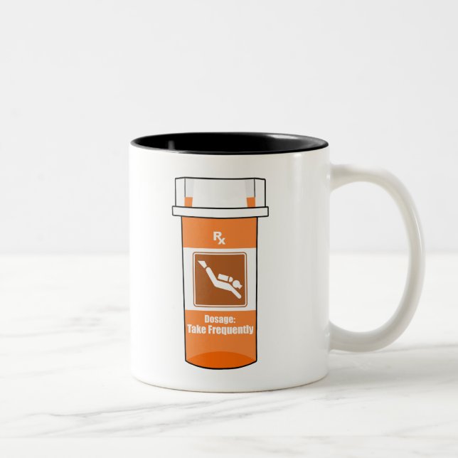 Scuba Diving Is My Drug Two-Tone Coffee Mug (Right)