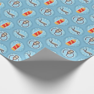 Scuba Diving Pattern - Cute Scuba Theme Wrapping Paper