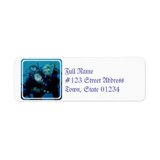 Scuba Diving Return Address Label