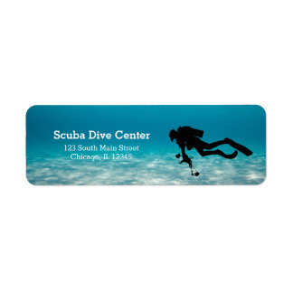 Scuba Diving Return Address Label
