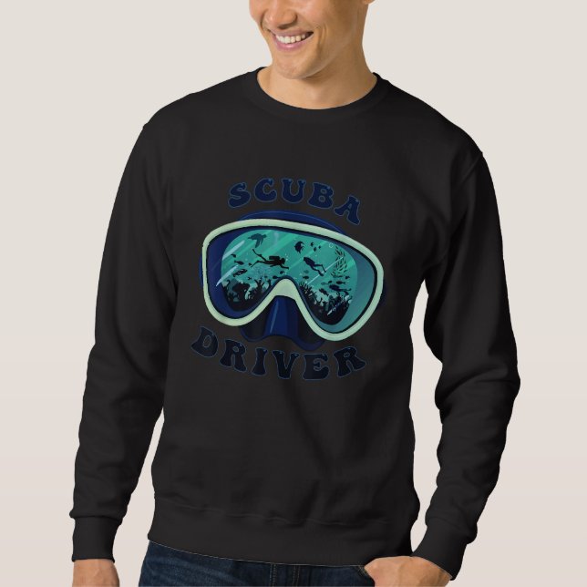 Scuba Diving scuba Diver Underwater Divers Mask Sweatshirt (Front)