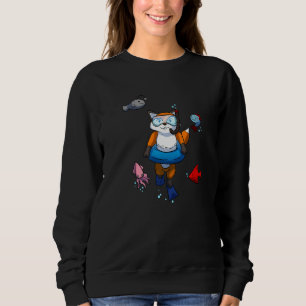 Scuba Diving Snorkelling Fox Chestnut Fishs Floats Sweatshirt