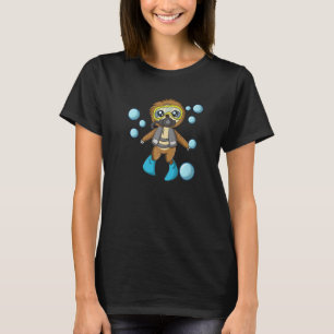 Scuba Diving Snorkelling Sloth Lazy Tired Dive Sle T-Shirt