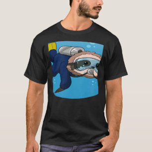 Scuba Diving Snorkelling Sloth Lazy Tired Dive Sle T-Shirt