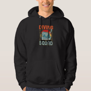 Scuba Diving Squad Retro Vintage Style Matching Dr Hoodie