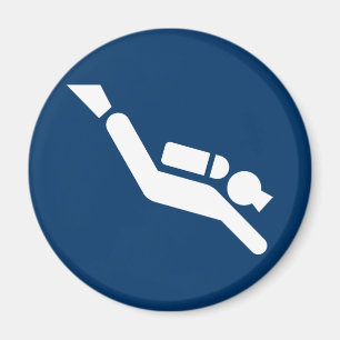 Scuba Diving Symbol Magnet