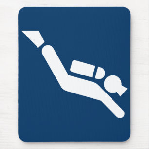 Scuba Diving Symbol Mousepad