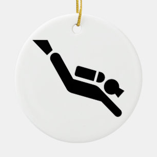 Scuba Diving Symbol Ornament
