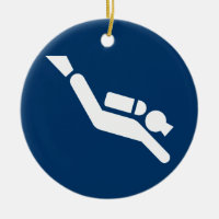 Scuba Diving Symbol Ornament