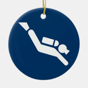 Scuba Diving Symbol Ornament