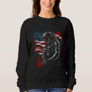 Scuba Diving US Flag Amercian Scuba Diver USA Patr Sweatshirt